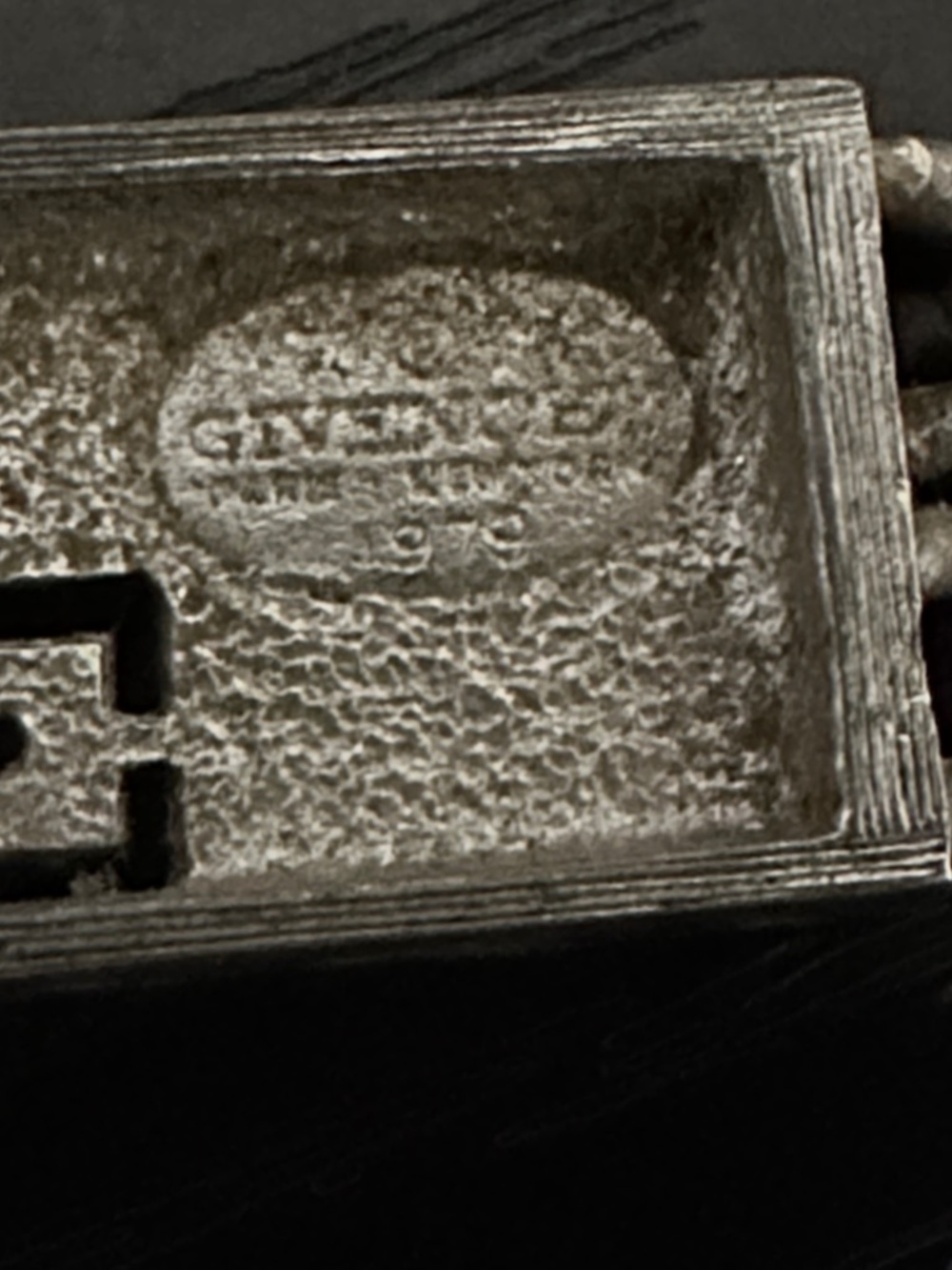 Givenchy Silver Tone Double Chain Signature Plaque Bracelet - Picture 5 of 5